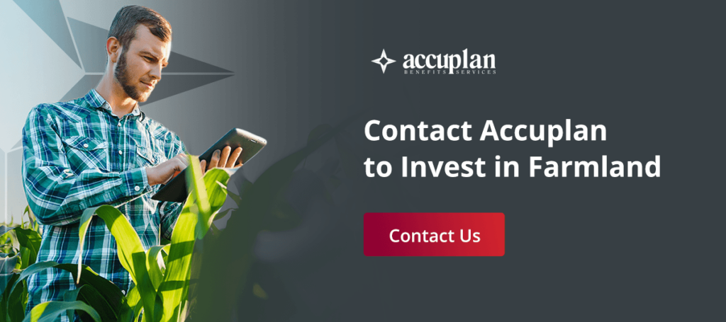 contact Accuplan to invest in farmland