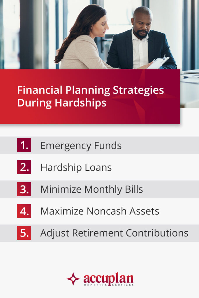 financial planning strategies during hardships