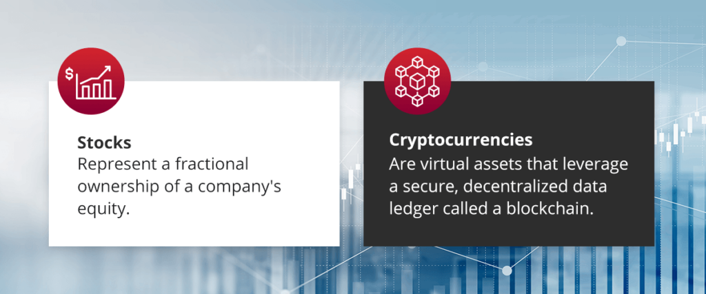 stocks vs cryptocurrencies