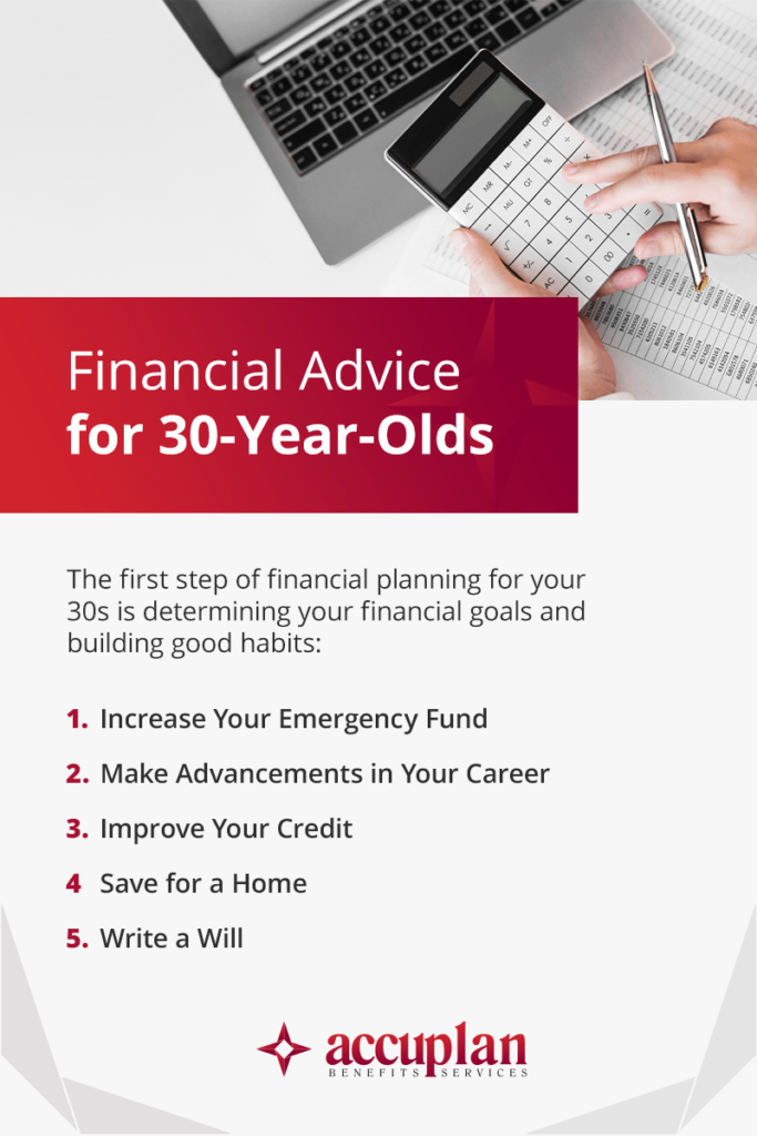 financial advice for 30 year olds